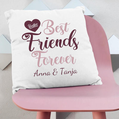 Kissen "Besties - Best Friends Forever" - personalisiert mit Wunschnamen