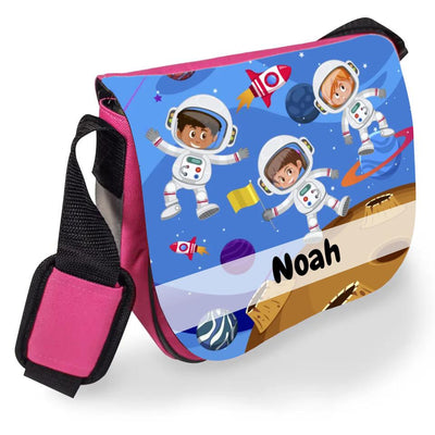 Kindergartentasche für Mädchen und Jungen mit Wunschname personalisiert "Astronauten"