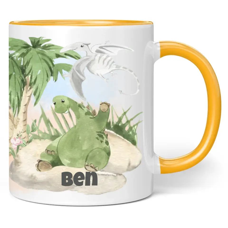 Tasse "Dinos" personalisiert mit Namen