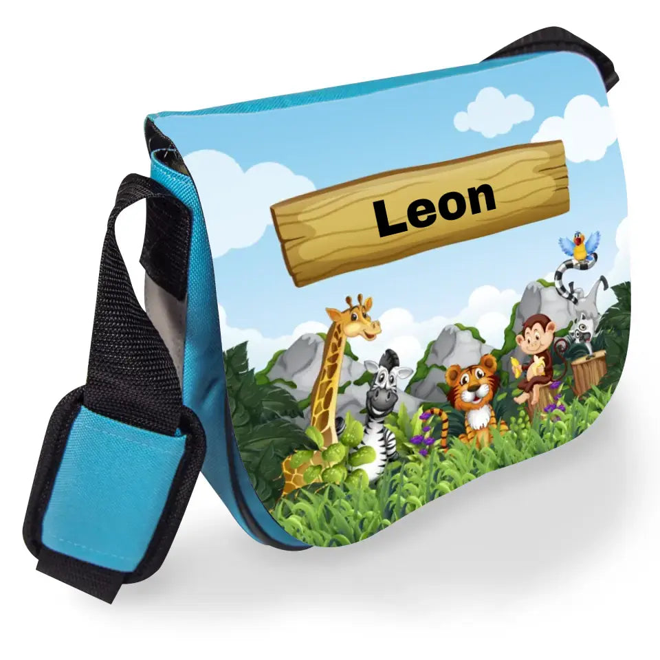 Kindergartentasche für Mädchen und Jungen mit Wunschname personalisiert "Dschungel"