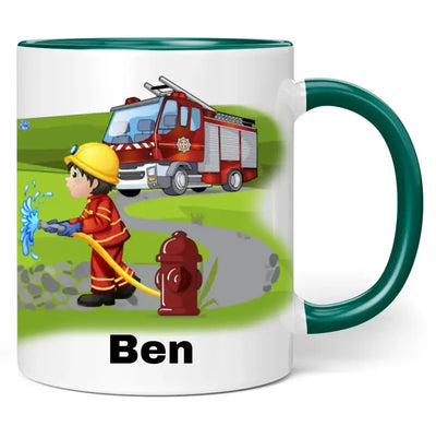 Tasse "Feuerwehrmann" personalisiert mit Namen