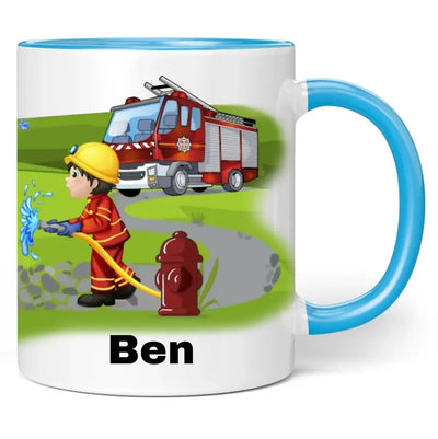 Tasse "Feuerwehrmann" personalisiert mit Namen