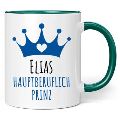 Tasse "Hauptberuflich Prinz" - personalisiert mit Namen