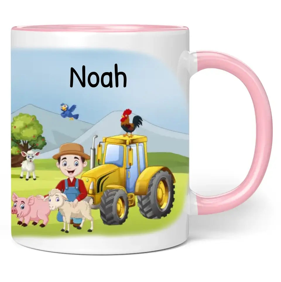 Tasse "Bauernhof" personalisiert mit Namen