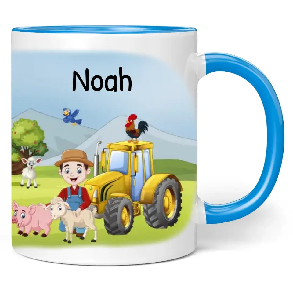 Tasse "Bauernhof" personalisiert mit Namen