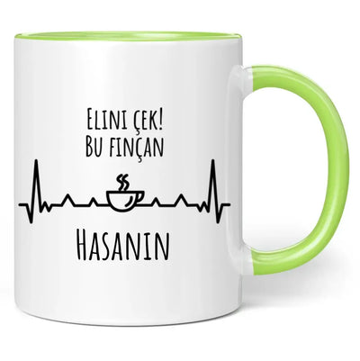 Tasse "Elini çek! Bu finçan" personalisiert mit Namen