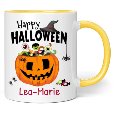 Tasse "Happy Halloween" personalisiert mit Namen