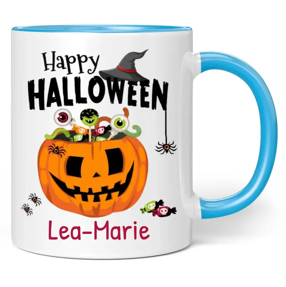 Tasse "Happy Halloween" personalisiert mit Namen