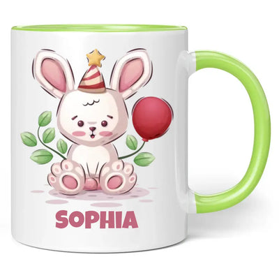 Tasse "Süßer Hase" personalisiert mit Namen