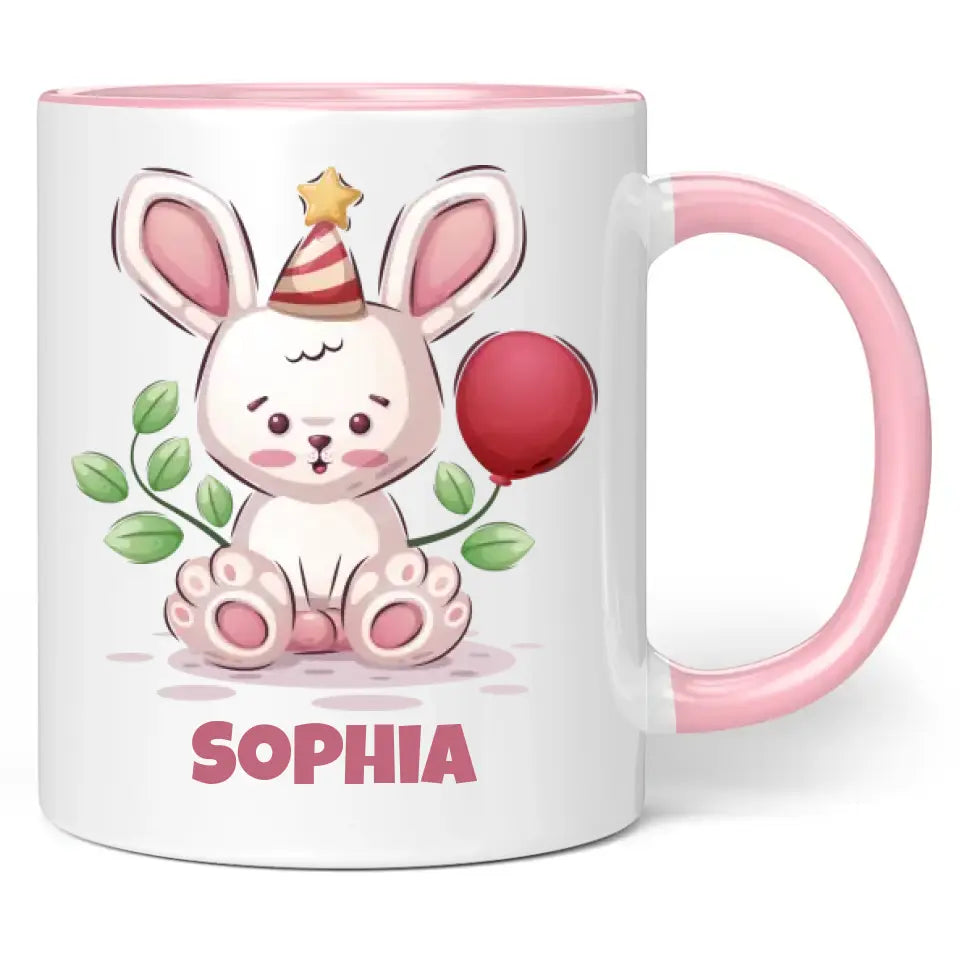 Tasse "Süßer Hase" personalisiert mit Namen