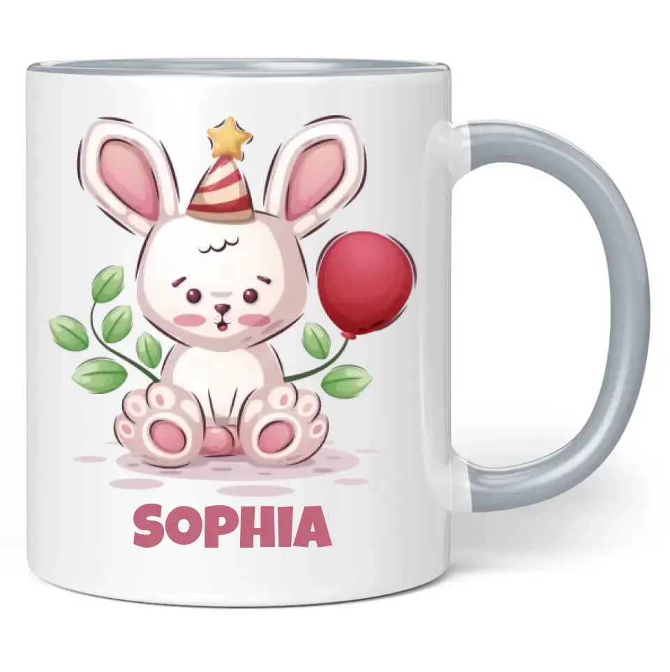 Tasse "Süßer Hase" personalisiert mit Namen