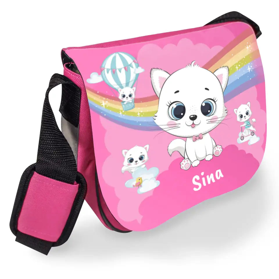 Kindergartentasche für Mädchen und Jungen mit Wunschname personalisiert "Babykatze"