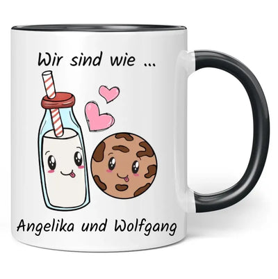 Tasse "Wir sind wie ..." personalisiert mit Namen + anpassbarer Grafik