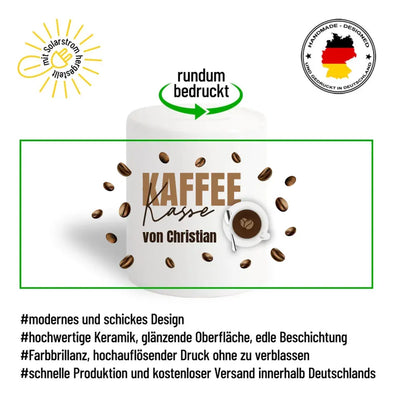 Spardose "Kaffeekasse" personalisiert mit Namen