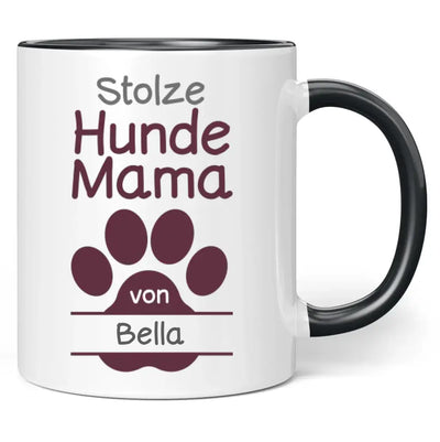 Tasse "Stolze Hunde-Mama" personalisiert mit Namen