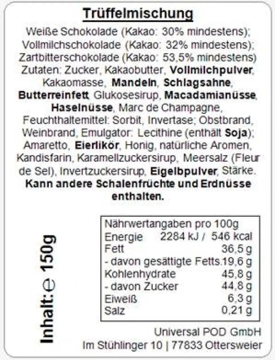 Geschenkdose mit Pralinen personalisiert mit Wunschtext „Weihnachtsgruß“