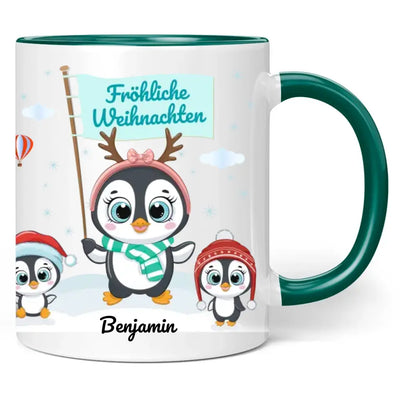 Tasse "Fröhliche Weihnachten" personalisiert mit Namen
