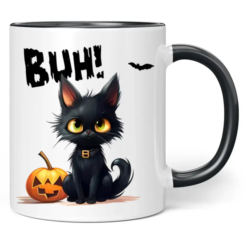 Tasse "Buh!" (Schwarze Katze)