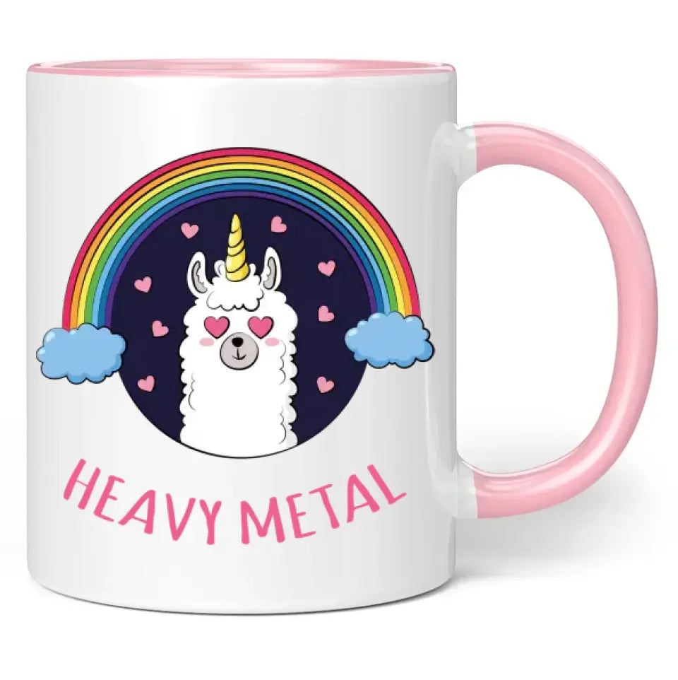 Tasse "Heavy Metal" (Lama-Motiv)