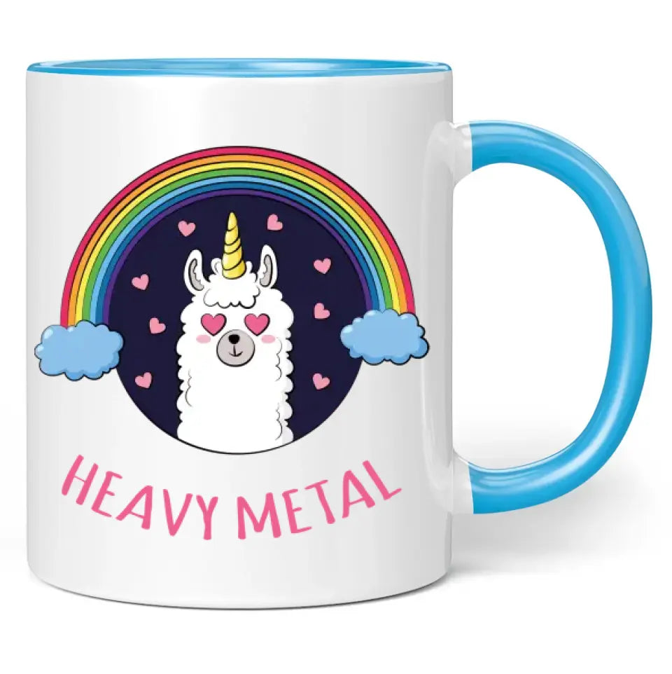 Tasse "Heavy Metal" (Lama-Motiv)