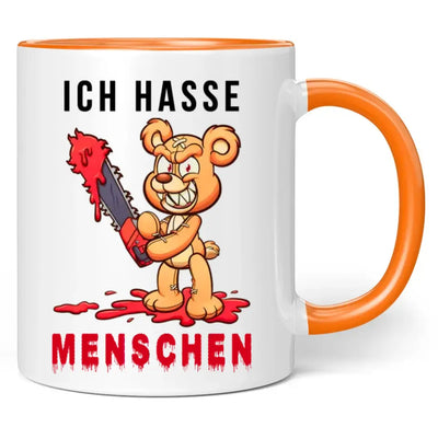 Tasse "Ich hasse Menschen" (Teddy-Motiv)