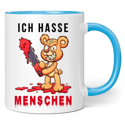 Tasse "Ich hasse Menschen" (Teddy-Motiv)