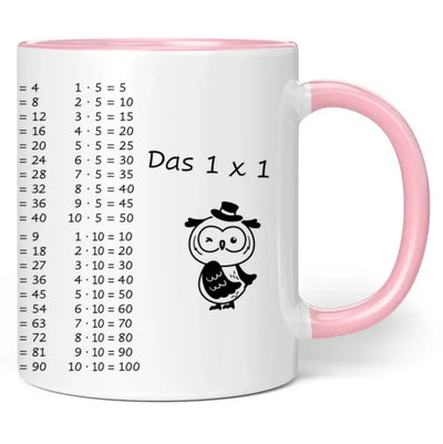 Tasse "Das 1x1" (Eulen-Motiv)