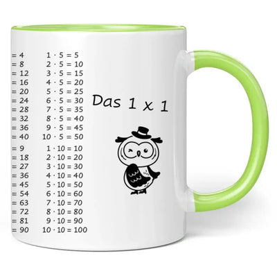 Tasse "Das 1x1" (Eulen-Motiv)