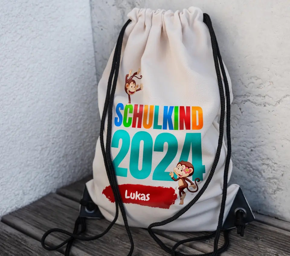 Sportbeutel "Schulkind 2024" mit Wunschnamen