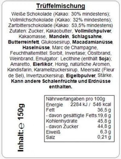 Geschenkdose mit Pralinen personalisiert „Liebe ist ... Du und Schokolade!" mit Wunschtext