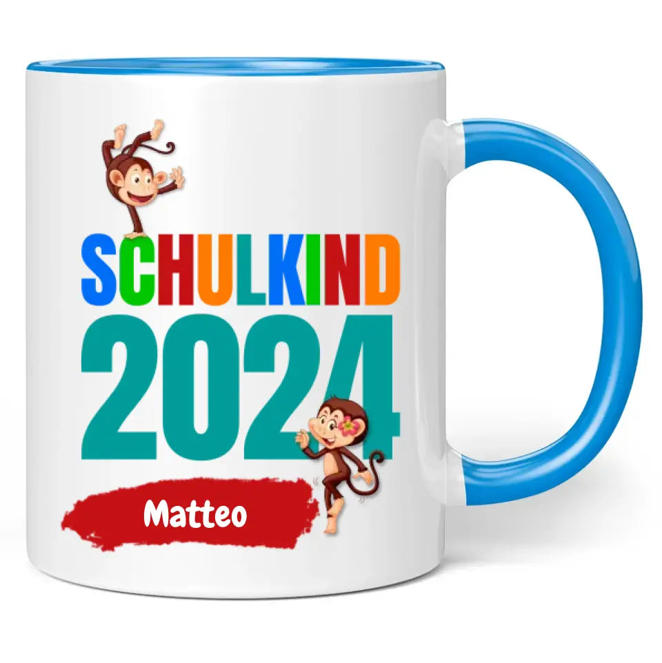 Tasse: Schulkind 2024 - personalisiert mit Namen