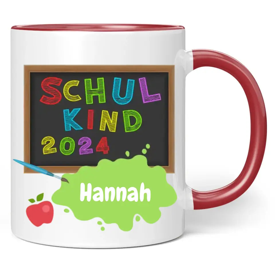 Tasse "Schulkind 2024" personalisiert mit Namen