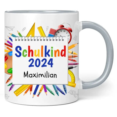 Tasse "Schulkind 2024" mit Wunschnamen