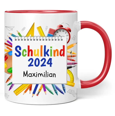 Tasse "Schulkind 2024" mit Wunschnamen