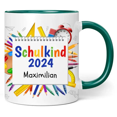 Tasse "Schulkind 2024" mit Wunschnamen