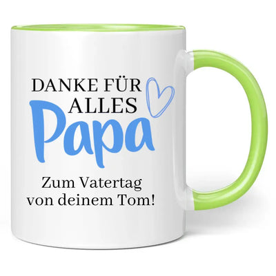 Tasse "Danke für alles Papa" mit Wunschtext