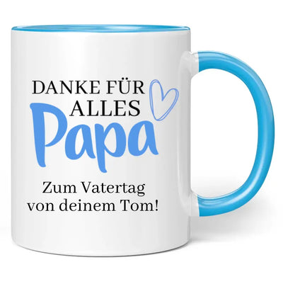 Tasse "Danke für alles Papa" mit Wunschtext