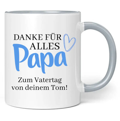 Tasse "Danke für alles Papa" mit Wunschtext