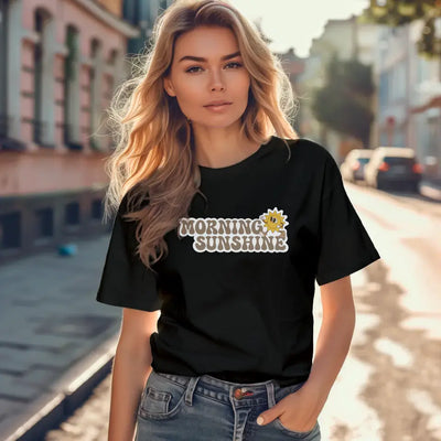 T-Shirt "Morning Sunshine" mit anpassbarem Druck