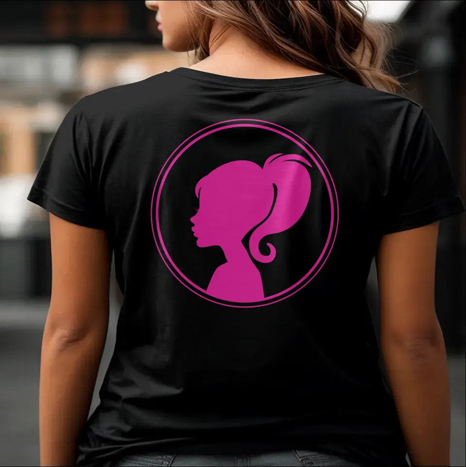 T-Shirt "Frauensilhouette" mit anpassbarem Druck