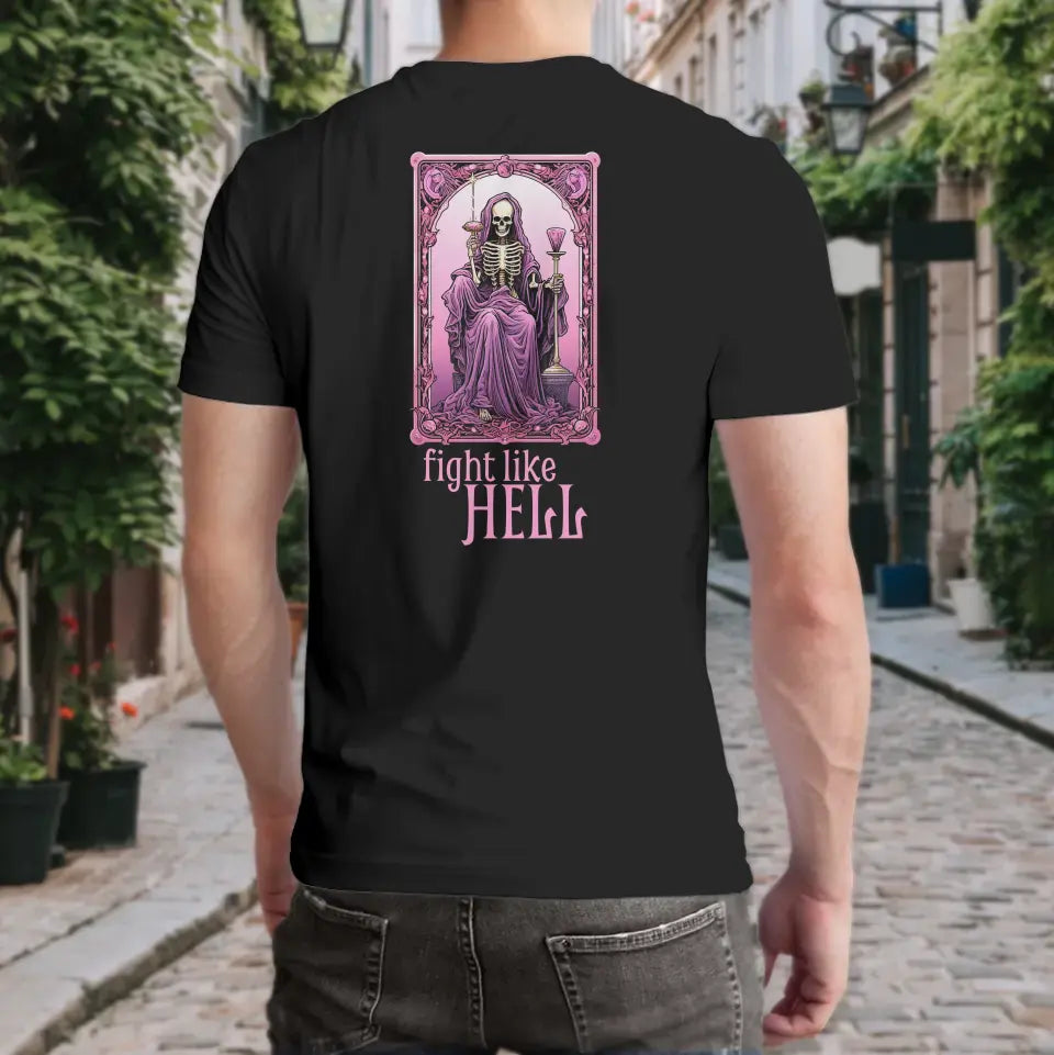 T-Shirt "Fight like Hell" mit anpassbarem Druck