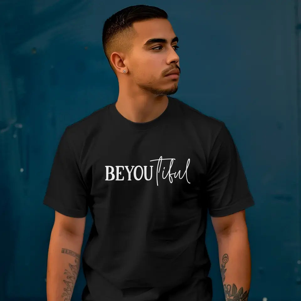T-Shirt "beautiful" mit anpassbarem Druck