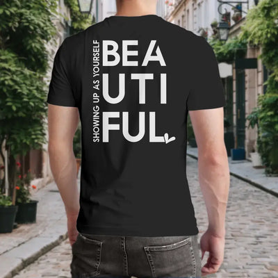 T-Shirt "beautiful" mit anpassbarem Druck