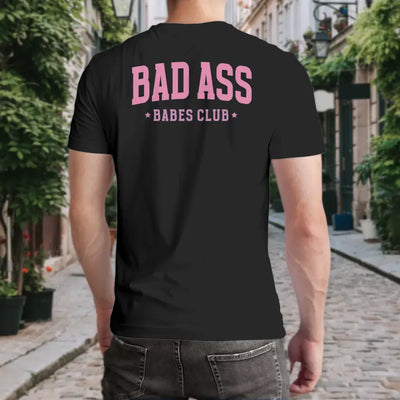 T-Shirt "Bad Ass Babes Club" mit anpassbarem Druck