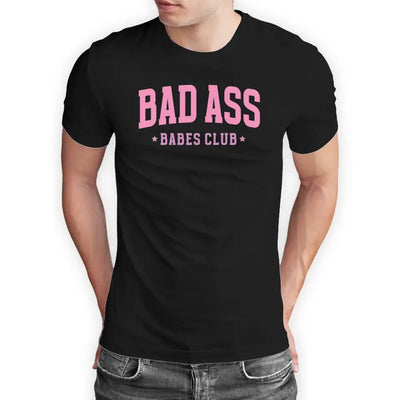 T-Shirt "Bad Ass Babes Club" mit anpassbarem Druck