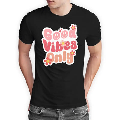 T-Shirt "Good Vibes Only" mit anpassbarem Druck