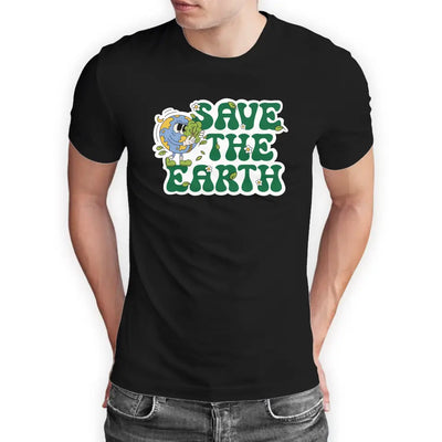 T-Shirt "Save the Earth" mit anpassbarem Druck