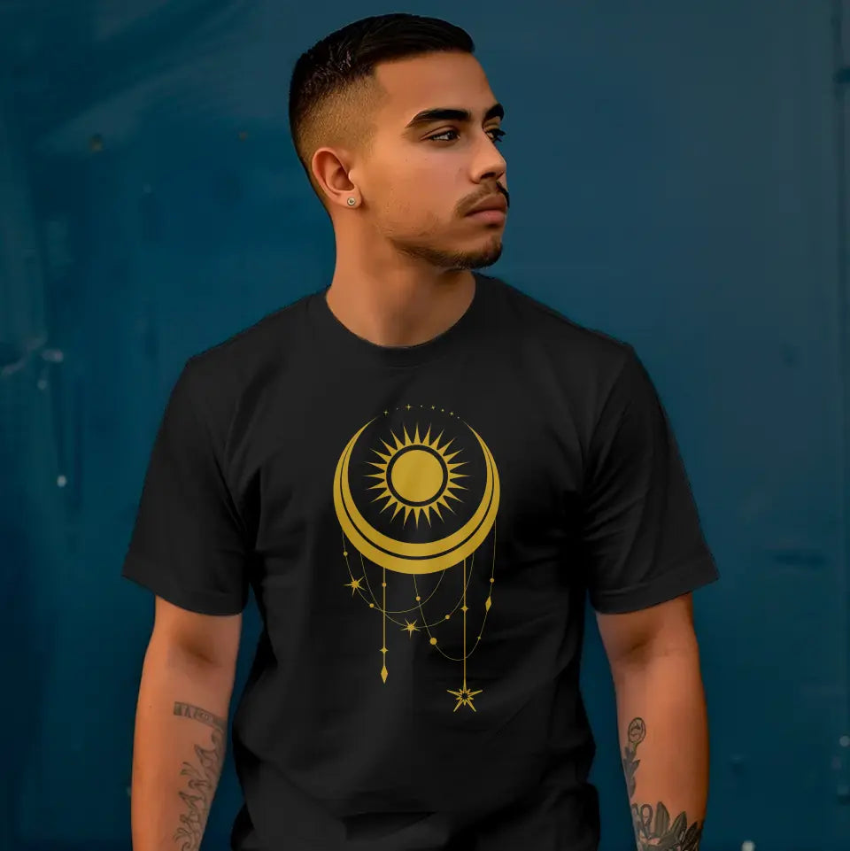 T-Shirt "Sonne & Mond" mit anpassbarem Druck