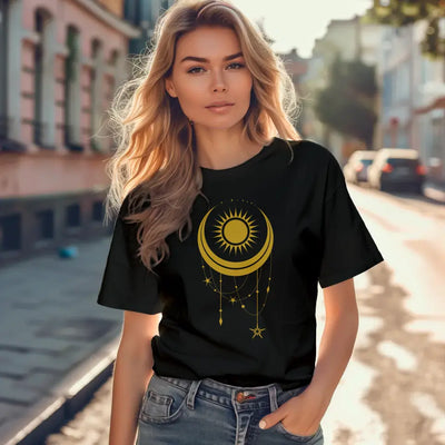 T-Shirt "Sonne & Mond" mit anpassbarem Druck
