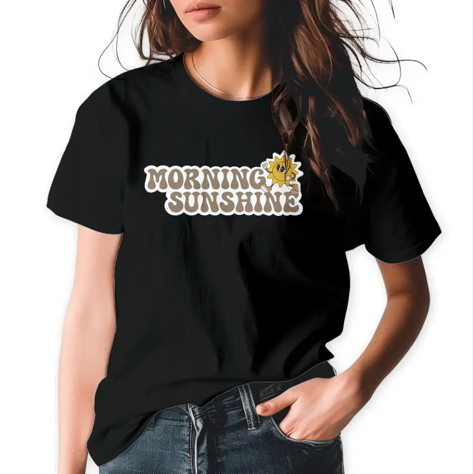 T-Shirt "Morning Sunshine" mit anpassbarem Druck